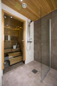 Ένα μπάνιο στο Aurora City Center Suite
