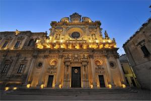 a building with a tower with lights on it at L'ANGOLO DI OLI' in Lecce +14 photos