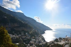 a view of the amalfi coast from a mountain at La Casarella Apartment Positano in Positano