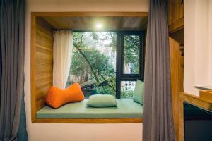 Postel nebo postele na pokoji v ubytování Rock&Wood Cozy House