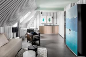 Μια τηλεόραση ή/και κέντρο ψυχαγωγίας στο Boutique & Art Hotel Helvetia