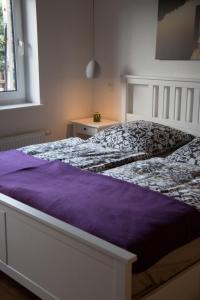 Katil atau katil-katil dalam bilik di Ferienwohnung Helbig