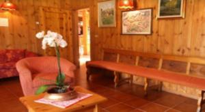 Χώρος καθιστικού στο Hotel Alpe Fleurie