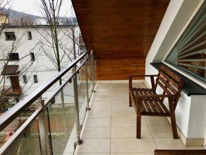 Balkón alebo terasa v ubytovaní Apartamenty Smile