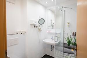 Koupelna v ubytování Akzent Hotel Alpenrose