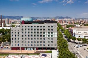an overhead view of a building in a city at Vincci Bit in Barcelona