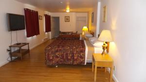 Postel nebo postele na pokoji v ubytování Golden Lion Motel