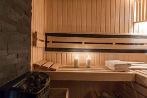Postel nebo postele na pokoji v ubytování Giewont