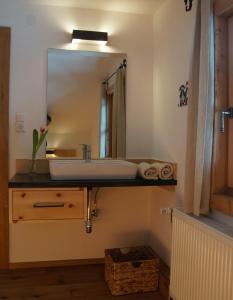 Koupelna v ubytování Ferienhaus "Plankschneider"