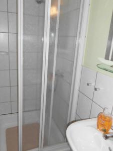 Koupelna v ubytování Hildfelder Stübchen