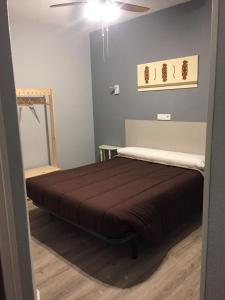 a bedroom with a bed in a room at Hostal Rosales in Aranda de Duero