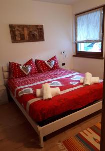Postel nebo postele na pokoji v ubytování casa Lory