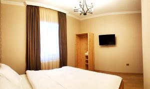 TV a/nebo společenská místnost v ubytování Cozy Hotel Kazbegi