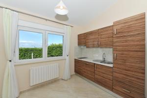 Kuchyň nebo kuchyňský kout v ubytování Apartments Dominique