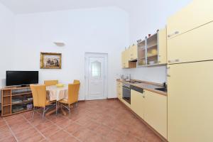 Kuchyň nebo kuchyňský kout v ubytování Apartments Dominique