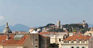 a view of a city with buildings at L'Esterel in Cannes