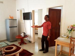 TV a/nebo společenská místnost v ubytování Purview Lodge