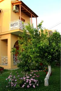 A garden outside Rantos Apartments