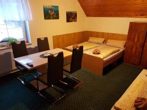 Postel nebo postele na pokoji v ubytování Ubytování v soukromí - U Hlinků + 31 fotografií