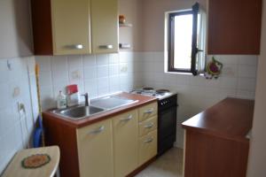 Kuchyň nebo kuchyňský kout v ubytování Apartments Lera