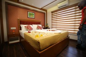 Southern Panorama Houseboats客房内的一张或多张床位