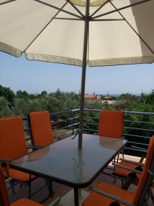 A balcony or terrace at Dimitrios Apartments