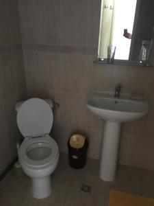 Koupelna v ubytování Cabana Bradul Skiland + 19 fotografií