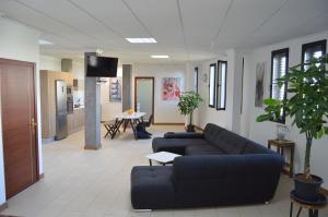 Posedenie v ubytovaní Moai Loft