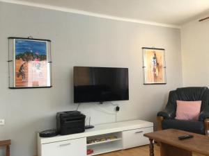 TV a/nebo společenská místnost v ubytování Lydiavi