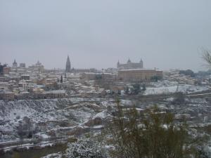 Hostal La Campana v zime
