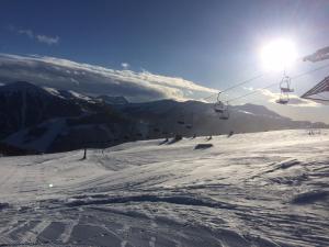 Urige Almhütte Innerkrems v zimě