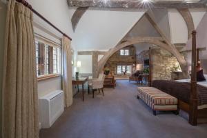 A seating area at Russell's 