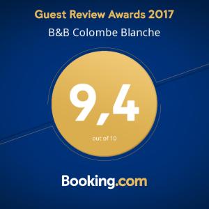 Certifikát, hodnocení, plakát nebo jiný dokument vystavený v ubytování B&B Colombe Blanche