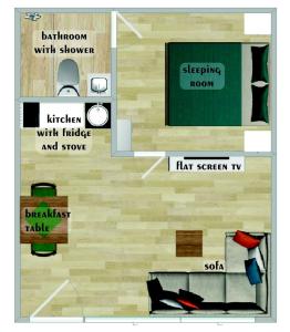 Půdorys ubytování Apartman Lena