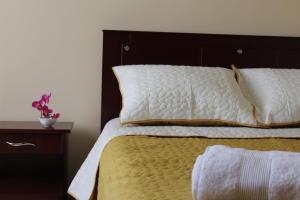 Postel nebo postele na pokoji v ubytování Hotel Suyusama