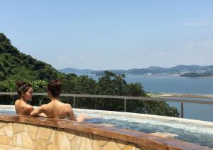 Landskap semula jadi dekat dengan ryokan