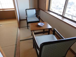 Posezení v ubytování Miyajima Hotel Makoto