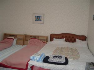 Postel nebo postele na pokoji v ubytování Onsen Inn 36So