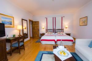 Cama o camas de una habitación en Parador de Ribadeo