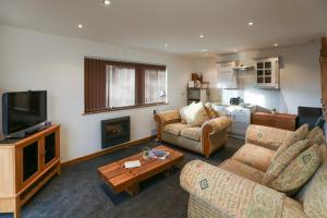 A seating area at Crackin View Holiday cottage