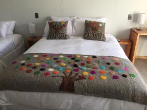 Łóżko lub łóżka w pokoju w obiekcie Mangata Hotel Low Cost