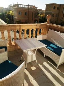 Μπαλκόνι ή βεράντα στο فيلا داخل كومبوند ستيلا