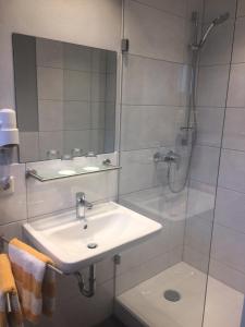 Koupelna v ubytování Haus Gisela
