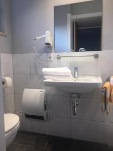 Koupelna v ubytování Haus Gisela