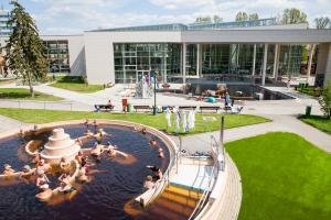 Zahrada ubytování Central-Aqua Apartman