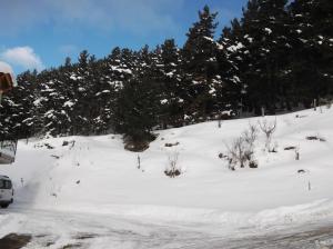 Obiekt Le Calmadou zimą