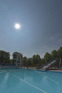 Der Swimmingpool an oder in der Nähe von Ferienwohnung Schlossblick Altenburg