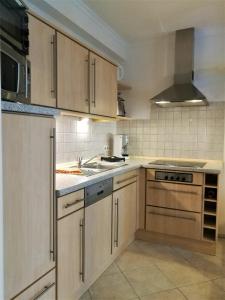 Η κουζίνα ή μικρή κουζίνα στο Bonsai-Apartment III An der Hufeland Therme