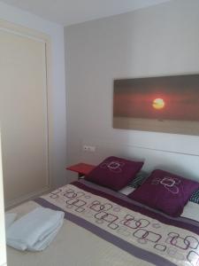 Postel nebo postele na pokoji v ubytování Apartamento poleo