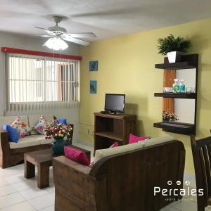 TV a/nebo společenská místnost v ubytování Inmobiliaria Percales + 9 fotografií